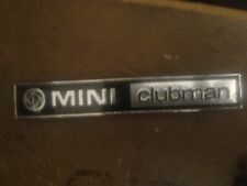 MINI CLUBMAN - VINTAGE METAL CAR BADGE / EMBLEM - 156 X 25  MM picture