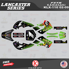 Graphics Kit for Kawasaki KLX110 (2002-2009) KLX 110 Lancaster-Green picture
