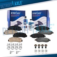 Front & Rear Ceramic Brake Pads + Hardware 2005 2006 2007 Ford F-250 F-350 SD picture