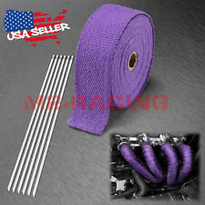 Purple Exhaust Pipe Insulation Thermal Heat Wrap 2