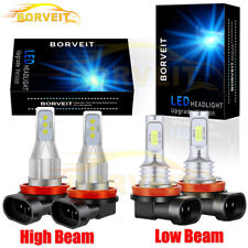 4x White H11 LED Headlight Hi/Low Beam Combo Bulbs Kit For Kawasaki ZX14r 06-15 picture