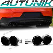 3-Layer Sport Black Exhaust Tips for Porsche Cayenne E-Hybrid Sport Coupe 19-24 picture