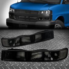 FOR 03-24 Chevy Express GMC Savana Bumper Parking Turn Signal Light Smoked/Clear picture