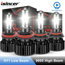 4x 9005+H11 LED Headlight Combo High Low Beam Bulbs Kit Super White Bright Lamps picture