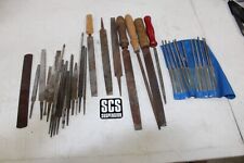 Large Lot 33 Hand Files Tools USA Made China Flat Round Square Fine Corse Metal picture