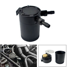Car 2-Port Baffled Aluminum 400ml Oil Catch Can Tank Air Oil Separator 3/8