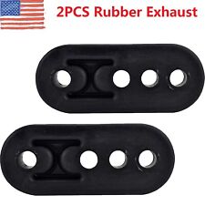 2 x Rubber Exhaust Tail Pipe Mount Brackets Hanger Insulator 4 Holes Universal picture