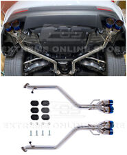 For 15-Up Lexus RC200t 300 350 Muffler Delete Axle Back Quad Burnt Tips Exhaust picture