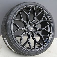 SET (4) OS Si01 Wheels/Tires Package 21x9 5x114.3 Tesla Model 3, Y, RX350, 450 picture