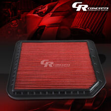 RED WASHABLE HIGH FLOW AIR FILTER FOR 11-16 INFINITI QX56/80 17 NISSAN ARMADA picture