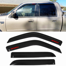 For 01-03 Ford F150 Crew Cab 02-03 Lincoln Blackwood Window Visor Rain Shade 4pc picture