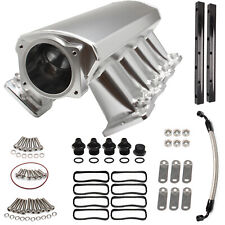 102mm Silver Intake Manifold w/ Fuel Rails For Chevrolet Cadillac LS1 LS2 LS6 picture