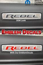 RAM 1500 REBEL Dash Emblem Decals 2019 2020 2021 2022 2023 2024 picture
