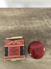 Lynx Eye Ruby Glass Stop & Tail Lamp Lens - 1937 FORD - T-305 NOS picture