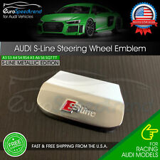 Audi S-Line Steering Wheel Emblem Sport Badge A3 A4 A6 Q3 Q5 Q7 S Line Metallic picture