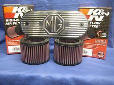 MG   MGB ROADSTER OR GT 1800 K & N AIR FILTERS WITH ALLOY PLATE   picture