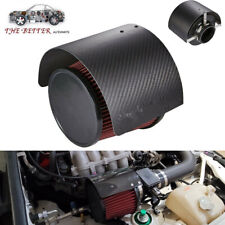  Air Intake Filter Heat Shield Cover+3'' Air Filter For Racing Car 2.5