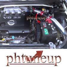 fit 2002-2006 NISSAN ALTIMA 3.5 3.5L SE/SE-R/SL COLD AIR INTAKE KIT SYSTEMS RED picture