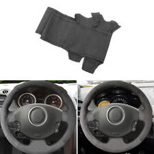 BLACK Steering Wheel Suede Leather Cover For Renault Kangoo 2008 Scenic 2 03-09 picture