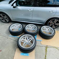 22” Blaque Diamond wheels 285 35 Goodyear Tires TPMS Porsche Cayenne S GTS Turbo picture