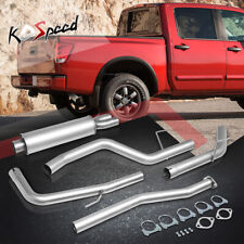 For 04-15 Nissan Titan V8 Single Right Side Exit Catback Muffler Exhaust System picture