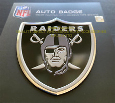 ⭐️⭐️⭐️⭐️⭐️ Las Vegas Raiders METAL NFL Steel Auto Emblem Oakland STOCKING GIFT picture