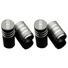 4x Gray Lincoln Wheel Tire Caps Air Valve Stem Cover for Continental Town Car picture