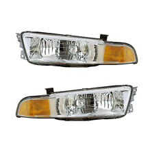 Headlights Front Lamps Pair Set for 99-01 Mitsubishi Galant Left & Right picture