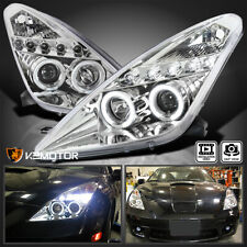 Clear Fits 2000-2005 Toyota Celica LED Halo Projector Headlights Lamps L+R 00-05 picture