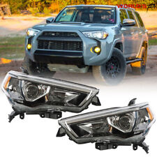 For 2014-2020 Toyota 4 Runner Headlights Halogen Type Chrome Housing Clear RH&LH picture