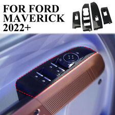 Carbon Fiber Door Window Lift Switch Panel trims cover For FORD Maverick 2022+ picture