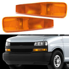 Pair Directional Parking Light Turn Signal Lamp For Chevy GMC Express Van 03-23 picture