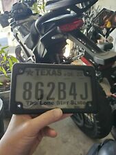 NEW LICENSE PLATE COVER STEALTH PROTECTIVE POLYURETHANE CAR OR MOTORCYCLE PHOTO picture