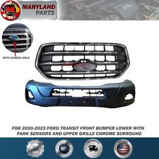 For 2020-2023 Ford Transit Front Bumper Lower with Park Sensors and Upper picture