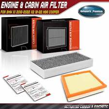 Engine & Cabin Air Filter for BMW X1 2016-2022 X2 18-22 Mini Cooper 2015-2022 picture
