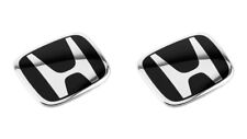 Genuine Style 2pcs 75700S2A000ZB Black Front Rear Emblem Civic Si SiR 2002-2005 picture