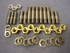 Triumph TR5/6 GT6 Vitesse S/S Exhaust/Inlet Manifold STUDS, Washers & BRASS Nuts picture
