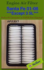 Santa Fe 01-06 Engine Air Filter AF5387 Perfect Fit Guarantee + SUPER Fast Ship picture