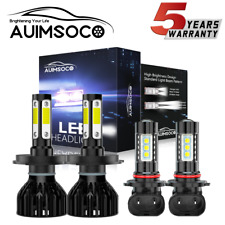 For Mitsubishi Montero Sport Utility 2001-2006 4x LED Headlight Fog Light Bulbs picture