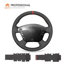 MEWANT Custom Black Synthetic Suede Steering Wheel Cover for Nissan Fuga Cima picture