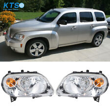 Headlights For 2006-2011 Chevy HHR Halogen Right+Left Chrome Housing Clear Lens picture
