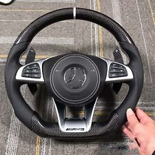 Carbon Fiber Steering Wheel W/Trim for Mercedes-Benz AMG W205 W204 C63 C43 2010+ picture