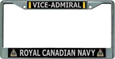 Royal Canadian Navy Vice-Admiral Chrome License Plate Frame picture