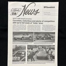 Original VINTAGE 1987 BFGOODRICH TEAM TA PERFORMANCE NEWSLETTER Racing TIRES picture