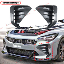 For KIA Stinger 2017-2023 Carbon Style Front Bumper Vent Hole Cover Body Kit picture