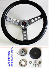 1969-1993 Pontiac GTO Tempest Firebird LeMans Grant Steering Wheel Black 13 1/2
