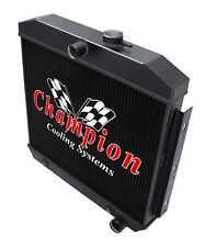 RS Champion 3 Row Black Finish Radiator-1955-1957 Chevrolet Bel Air V8 Engine picture