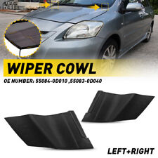 Pair Front Wiper Side Cowl Extension Cover For 2006-2010 Toyota Yaris 4 Doors picture