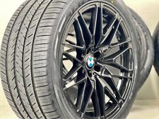 Set 4 BMW X5M X6M Wheels 22 Inch Gloss Black X5 X6 5x120 W/ Staggered Tires picture