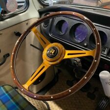 GOLD Wolfsburg Steering Wheel Wood Bay Window for VW LATE Baywindow 17